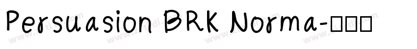 Persuasion BRK Norma字体转换